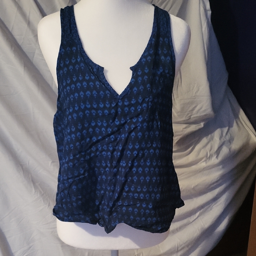 Blue Sleeveless Women's Top